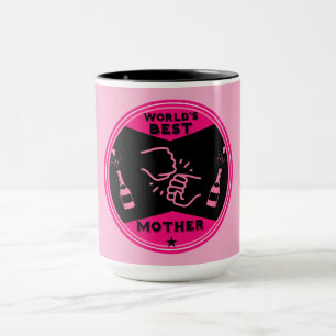 Caneca Melhor Mãe Original Rosa no Mundo