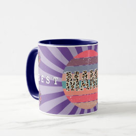 Caneca Melhor Mãe Roxo Floral Personalizar Mug