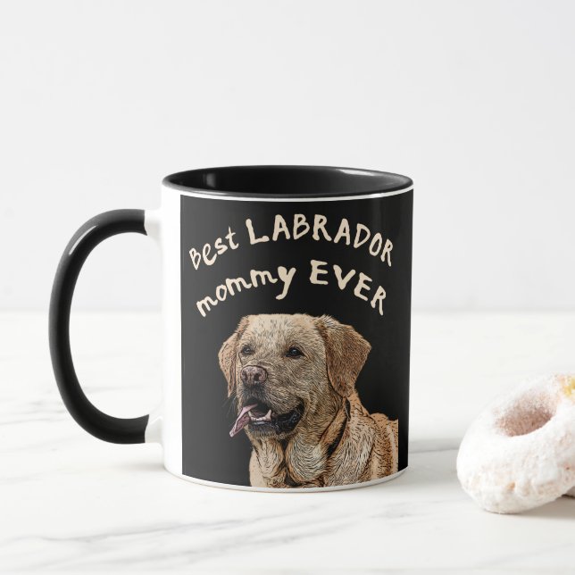 Caneca Melhor mamãe Labrador de sempre (Com Donut)