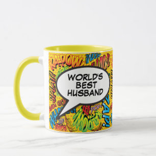 Caneca Melhor Marido do Mundo Divertido Moderno Livro de 