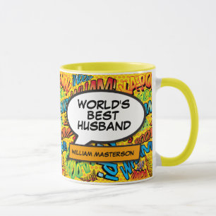 Caneca Melhor Marido do Mundo Livro de Quadrinhos Diverti