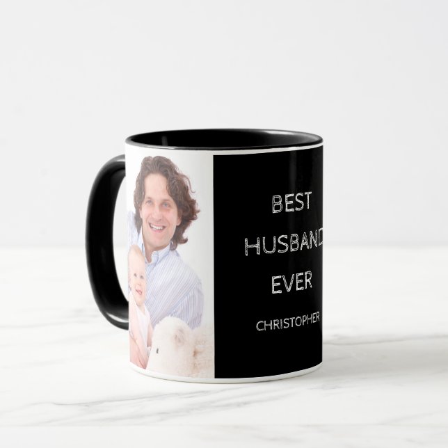 Caneca Melhor Marido já Personalizado Mug de Fotografia (Frente Esquerda)