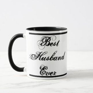 Caneca Melhor Marido Nunca Preto Escrito White Mug