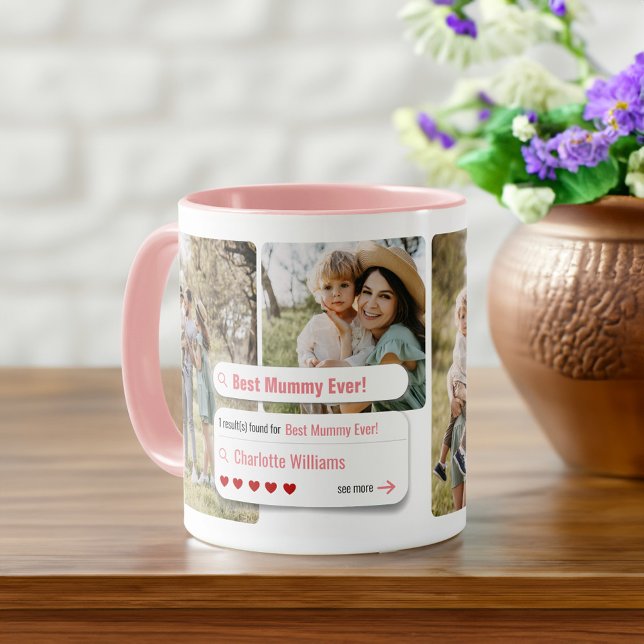 Caneca Melhor múmia jamais fotógrafa resultados do mecani (Funny Best Mommy Ever Photo Search Engine Results Mug)