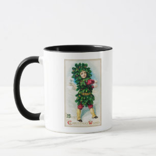 Caneca Melhor Natal Deseja Homem na Casaco Evergreen