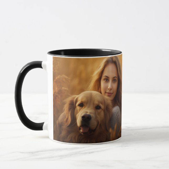 Caneca Melhor ouro Cachorro Mamãe já tomou café (Esquerda)