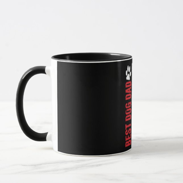 Caneca Melhor Pai De Cachorro Alguma Bandeira Americana (Esquerda)
