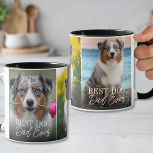 Caneca Melhor Pai de Cachorro de Todos os Tempos Foto Per