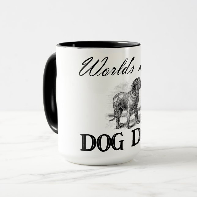 Caneca Melhor Pai de Cachorro do Mundo - Combo Mug (Frente Esquerda)