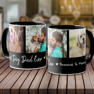 Caneca Melhor Pai de Cachorro do Mundo Pet 3 Foto Colagem
