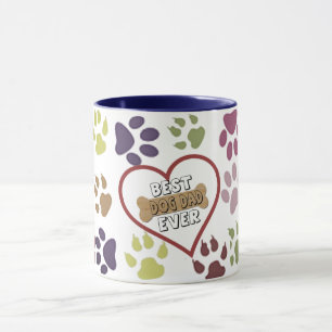 Caneca Melhor Pai De Cães Que Já Passou A Pista De Cães  