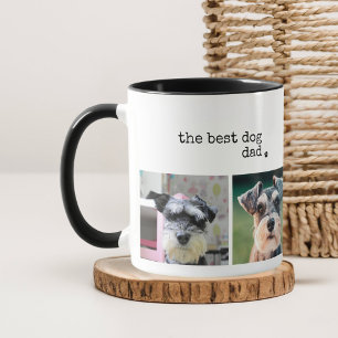 Caneca Melhor Pai de Cão Minimalista Moderno 4 Fotografia