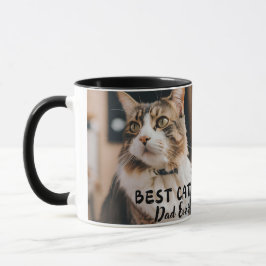 Caneca Melhor Pai de Cat de Foto Personalizada e Nome de 