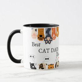 Caneca Melhor Pai de Cat de Foto Personalizada e Nome de 