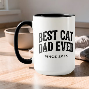 Caneca Melhor Pai de Gato de Todos os Tempos Desde Ano Pe