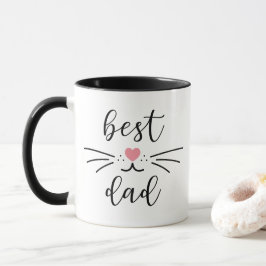 Caneca Melhor Pai de Gato Rosto de Gatinho