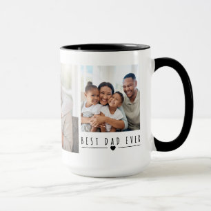 Caneca Melhor Pai de Todos 3 Colagem de Fotos da Família