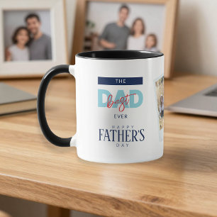 Caneca Melhor Pai do Mundo Azul Feliz Dia dos Pais Foto P