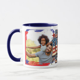Caneca Melhor Pai do Mundo EUA design moderno