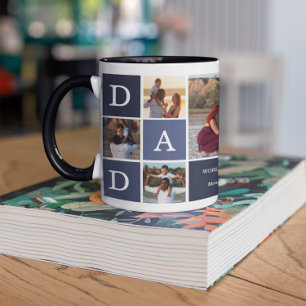 Caneca Melhor Pai do Mundo Moderno Bloco de Cor de 5 Fo