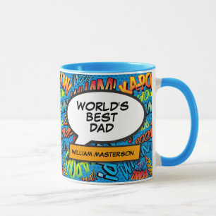 Caneca Melhor Pai do Mundo, Pai, Padre Comic Book