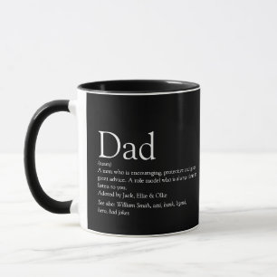 Caneca Melhor Pai do Mundo Papai Pai Definição Preto