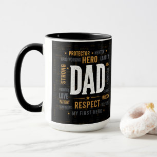 Caneca Melhor Pai do Mundo   Respeite o Herói Pai 