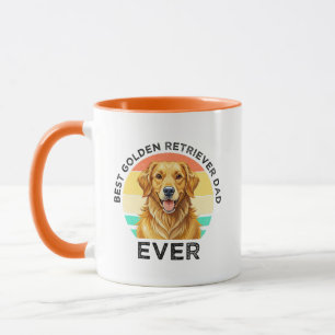 Caneca Melhor Pai do Retriever Dourado de Sempre