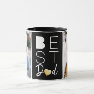 Caneca Melhor Pai Duas Fotografias Voltar Mug