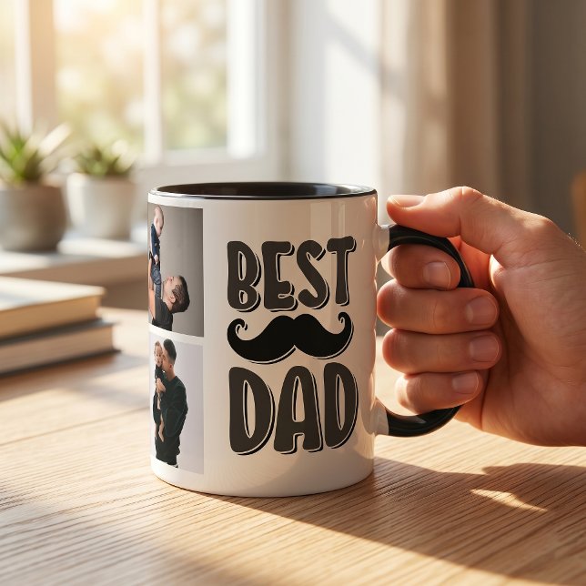 Caneca Melhor Pai Foto Personalizada Presente do Dia dos  (Criador carregado)