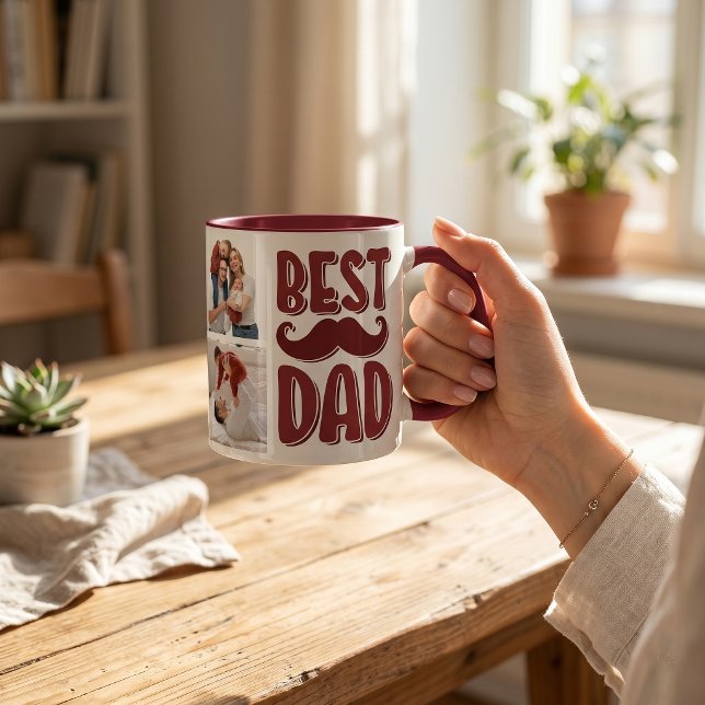 Caneca Melhor Pai Foto Personalizada Presente do Dia dos  (Criador carregado)