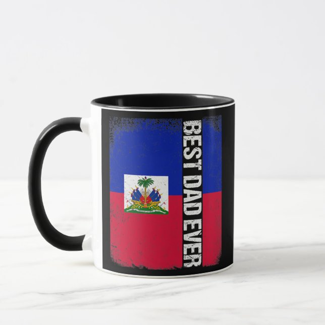 Caneca Melhor Pai haitiano do Haiti Pai Pai (Esquerda)