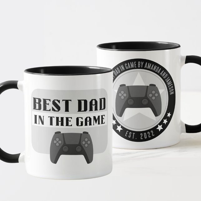 Caneca Melhor Pai para jogos no Game Personalised Mug (Best in the Game Personalized Gift Mug for Gaming Dads and Step Dads )