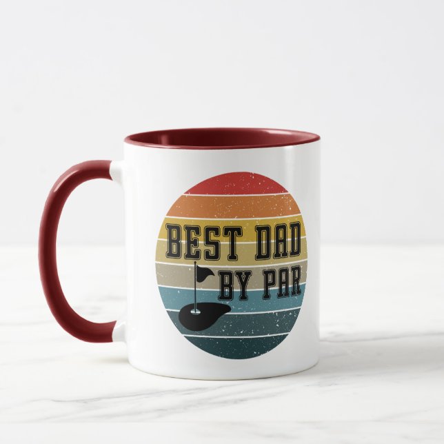 Caneca Melhor Pai Por Par Retro Sunset Mug (Esquerda)