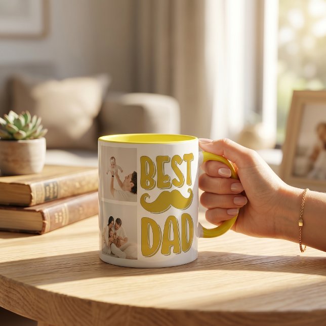 Caneca Melhor Papai Foto Personalizada Presente do Dia do (Criador carregado)