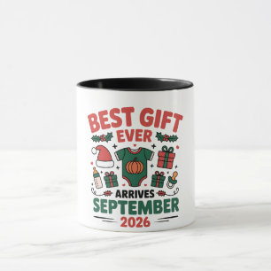 Caneca Melhor Presente Chega em Setembro de 2026 Natal  