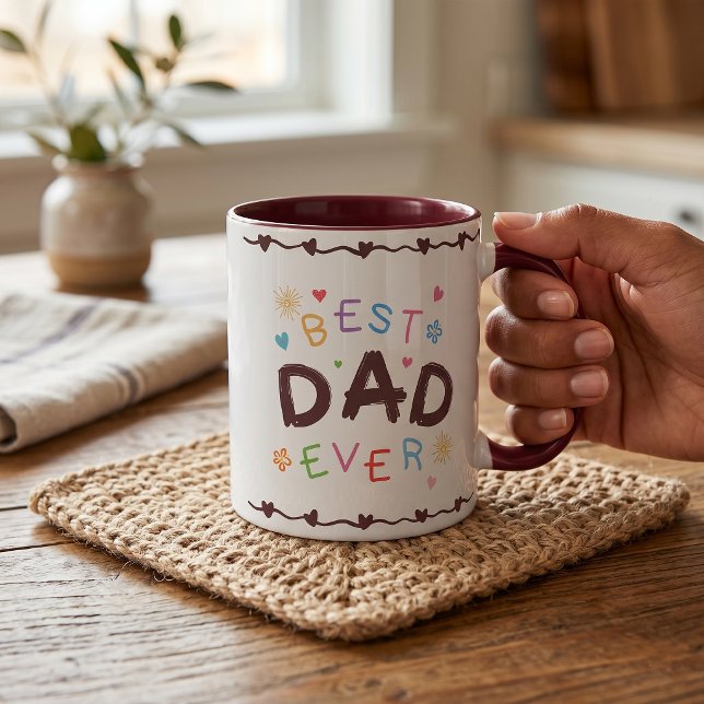 Caneca Melhor Presente de Dia dos Pais para Pai (Criador carregado)