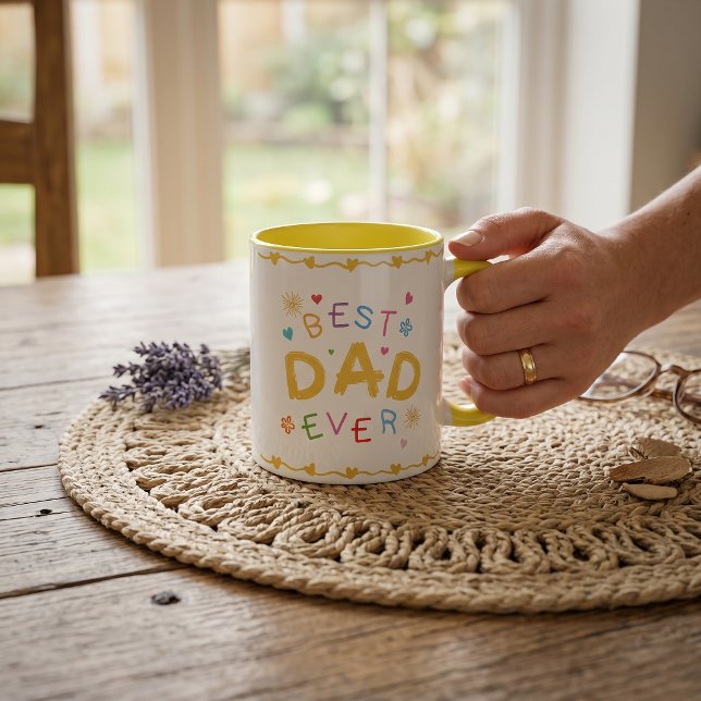 Caneca Melhor Presente de Dia dos Pais para Pai (Criador carregado)