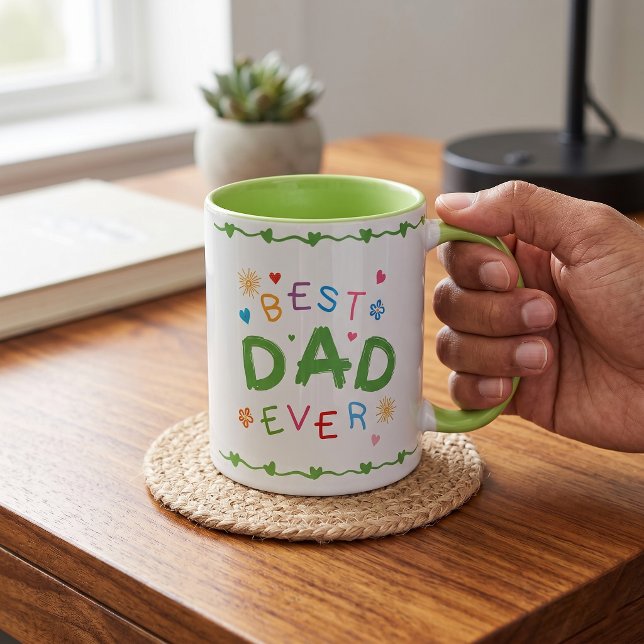 Caneca Melhor Presente de Dia dos Pais para Pai (Criador carregado)