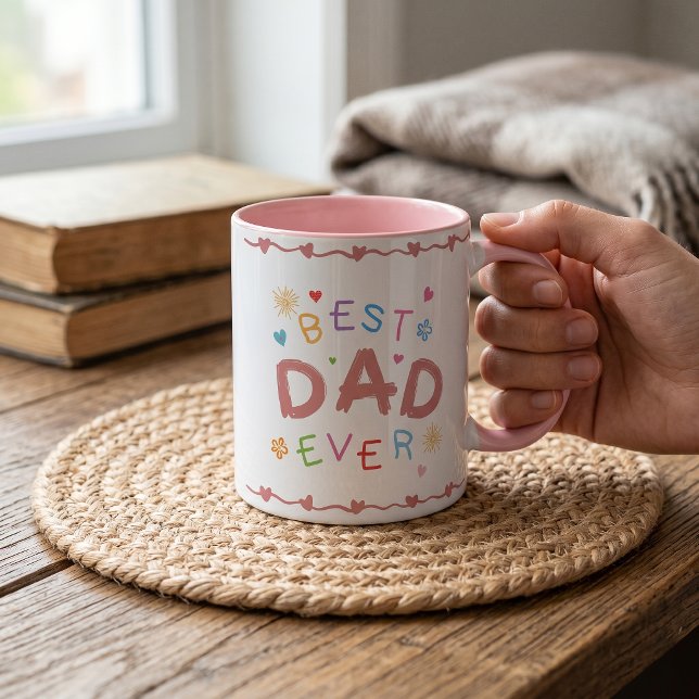 Caneca Melhor Presente de Dia dos Pais para Pai (Criador carregado)