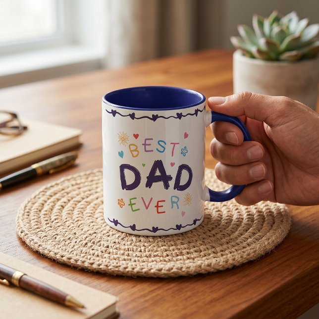 Caneca Melhor Presente de Pai do Mundo para o Dia dos Pai (Criador carregado)