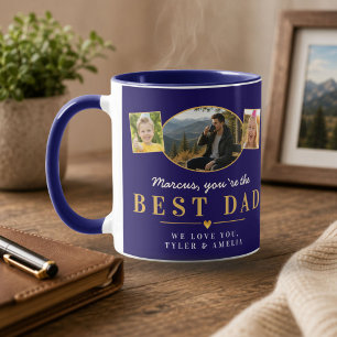 Caneca Melhor Presente do Dia dos Pais do Papai de Crianç