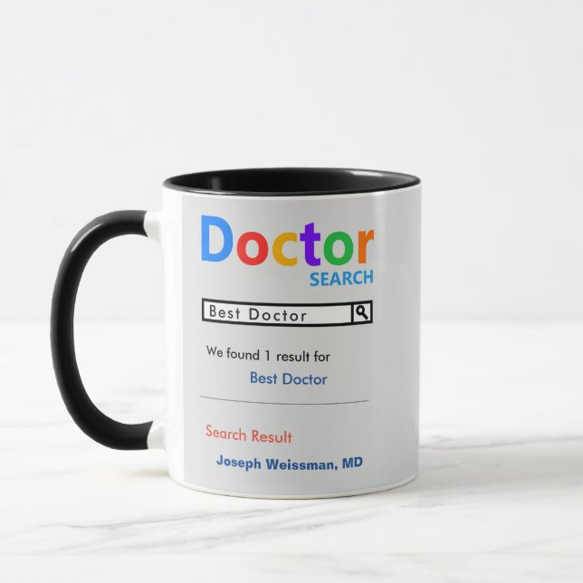 Caneca Melhor Presente Do Médico Personalizado Engraçado (Esquerda)