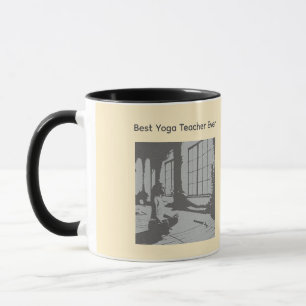 Caneca Melhor Professor de Yoga de Todos os Tempos