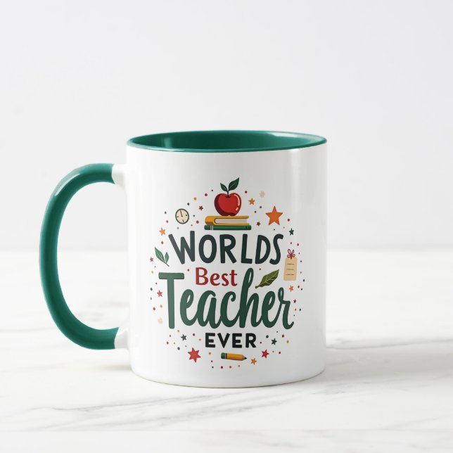 Caneca Melhor Professor do Mundo – Personalizado (Esquerda)