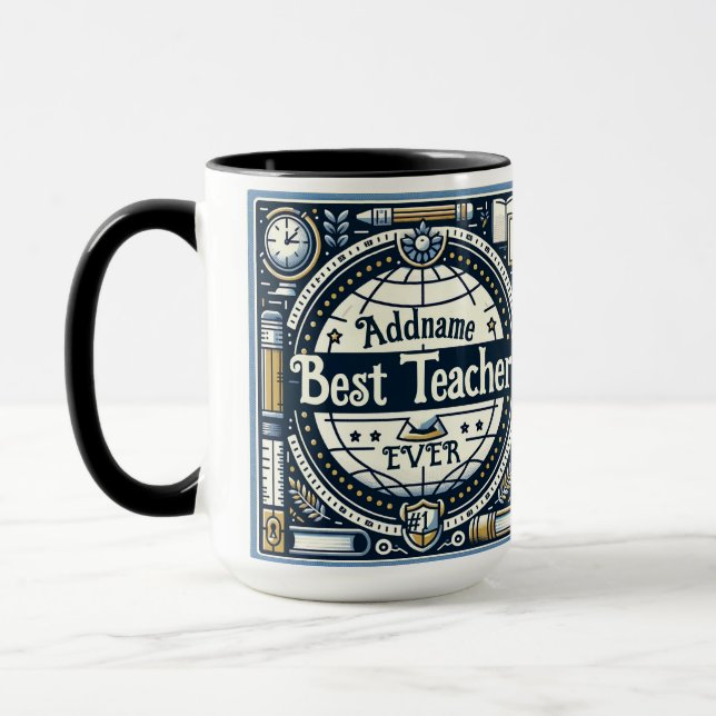 Caneca Melhor Professora Alguma Vez Dotada Mug (Esquerda)