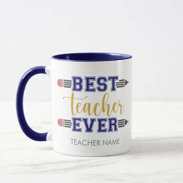 Caneca Melhor Professora Personalizada De Todos Os tempos (Esquerda)