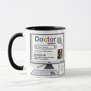 Caneca Melhor Resultado De Busca Do Médico Engraçado Com 