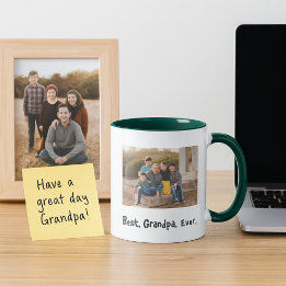 Caneca Melhor tema de fotos da família Grandpa Ever