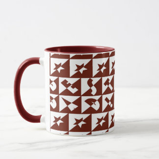 Caneca Melhor texto selvagem do Pai em vermelho